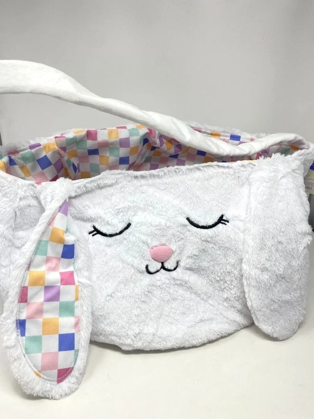 Target Easter Jumbo Plush Bunny Basket - Spritz™ NWT Decor Storage